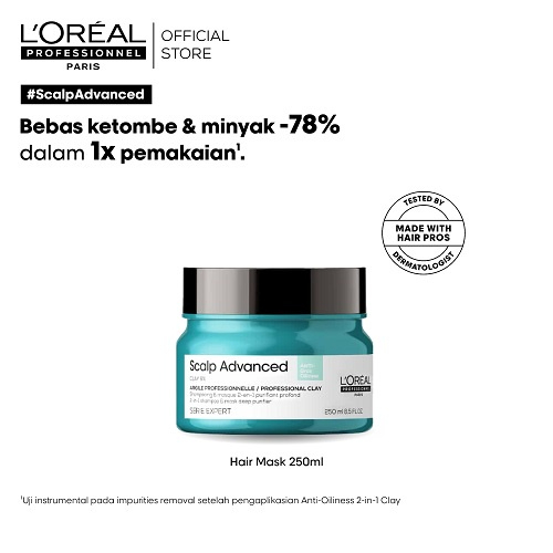 2-in 1 Clay Shampoo & Mask Deep Purifier 250 ml